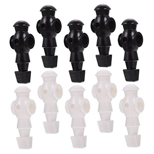 Kisangel 10 Stück Teiliges Tischfußball Spieler Ersatzfiguren aus Robustem Glatte Oberfläche Farblich Sortiert Klassisch Einfach zu Montieren Langlebig und Praktisch für Fußballtisch von Kisangel