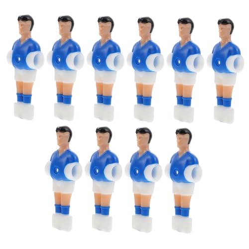 Kisangel 10 Stück Teiliges Tischfußball Spieler Flexiblem Kunststoff Leichte Ersatzteile mit Klarer Farbdruck Standardgroß und Installieren für Tischfußballmaschinen und von Kisangel