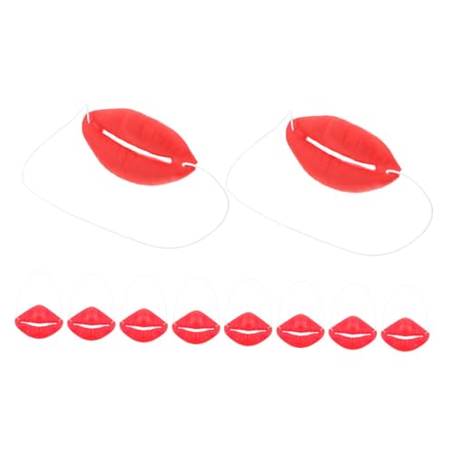 Kisangel 10 Stück Tricky Toys Halloween Lippen Requisiten Halloween Gefälschte Lippen Requisiten Halloween Party Lippen Halloween Wurst Mund Maskerade Lippen Requisiten Party von Kisangel