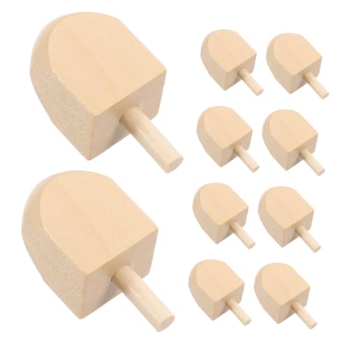 Kisangel 10 Stück Unlackierte Holz Dreidel für Hanukkah DIY Bastelset aus Robustem Holz für Dekorationen und Kreative Projekte für Erwachsene Höhe Kisangel 10 Stück Unlackierte Holz Dreidel für Hanukkah DIY Bastelset aus Robustem Holz für Dekorationen und Kreative Projekte für Erwachsene Höhe von Kisangel