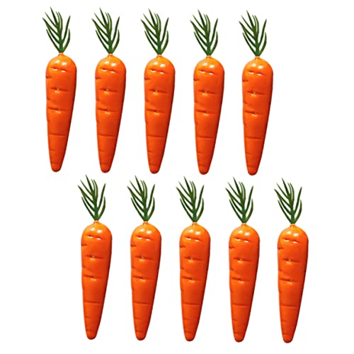 Kisangel 10 Stück künstliche Karotte Mini Puppe gefälscht Karottenprop Karotten-Ornament Karotten basteln Ornament Bastelzubehör Karotten-Modelle Karottendekor Schaumstoff Styropor Orange Kisangel 10 Stück künstliche Karotte Mini Puppe gefälscht Karottenprop Karotten-Ornament Karotten basteln Ornament Bastelzubehör Karotten-Modelle Karottendekor Schaumstoff Styropor Orange von Kisangel