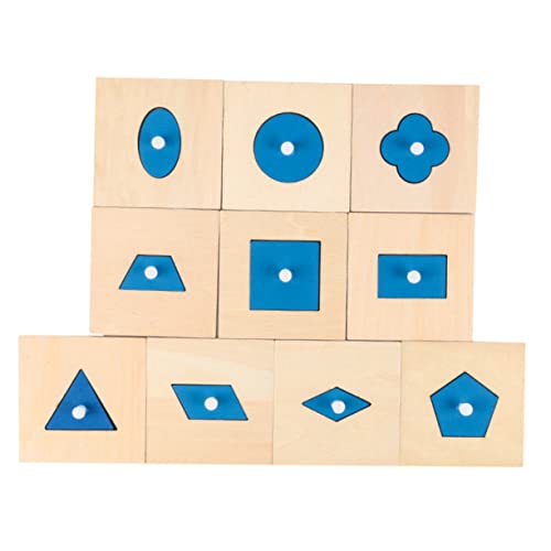 Kisangel 10 Stück sensorisches holzspielzeug für Pädagogisches hühner Toys Kid Toys Geometrietafeln Holzspielzeugblöcke hölzern Kisangel 10 Stück sensorisches holzspielzeug für Pädagogisches hühner Toys Kid Toys Geometrietafeln Holzspielzeugblöcke hölzern von Kisangel