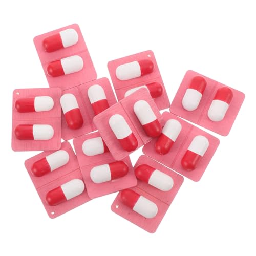 Kisangel 10 Stücke Kapsel Gefälschte Pillen Mädchen Junge Arzt Kit Arzt Kit Arzt Kit Holz von Kisangel