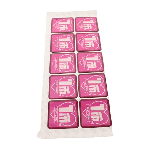 Kisangel 10 Stücke Spiel Münze Tags Aufkleber Candy Dispenser Candy Maschine Dispenser Candy Automaten Kunststoff Rosy von Kisangel