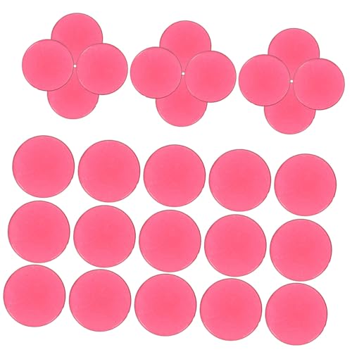 Kisangel 100 Stück Bingo Chips Spielmarken Scheibe Mathematik Zähler Spielmarken Zählchips Bingo Marker Zähler Für Spiele Rotes Acryl von Kisangel