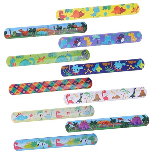 Kisangel 100 Stück Dinosaurier-Party-Versorgung Cartoon-Slap-Armband Schlagarmband für Slap-Bands zum Thema Dinosaurier Süße Slap-Armbänder Schlagarmbänder Cartoon-Slap-Band Stahl Kisangel 100 Stück Dinosaurier-Party-Versorgung Cartoon-Slap-Armband Schlagarmband für Slap-Bands zum Thema Dinosaurier Süße Slap-Armbänder Schlagarmbänder Cartoon-Slap-Band Stahl von Kisangel