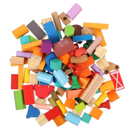 Kisangel 100 Stück Großkornblockspielzeug Spielzeugbausteine Holzklötze Bauen Spielzeugbaublöcke Blöcke für Kleinkinder geometrische Blöcke Bausteine für Kleinkinder Holzblock hölzern Kisangel 100 Stück Großkornblockspielzeug Spielzeugbausteine Holzklötze Bauen Spielzeugbaublöcke Blöcke für Kleinkinder geometrische Blöcke Bausteine für Kleinkinder Holzblock hölzern von Kisangel