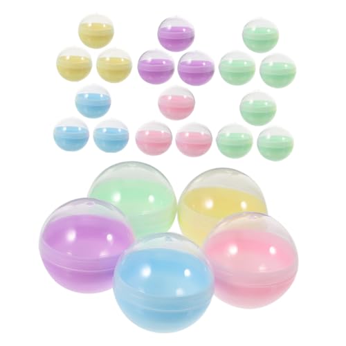 Kisangel 100 Stück Halbtransparente Macaron Farbige Kunststoffkapseln für Gumball Automaten Runde Nachfüllbare Spielzeugkapseln DIY Bastelbehälter Geeignet für Verkaufsautomaten Kisangel 100 Stück Halbtransparente Macaron Farbige Kunststoffkapseln für Gumball Automaten Runde Nachfüllbare Spielzeugkapseln DIY Bastelbehälter Geeignet für Verkaufsautomaten von Kisangel