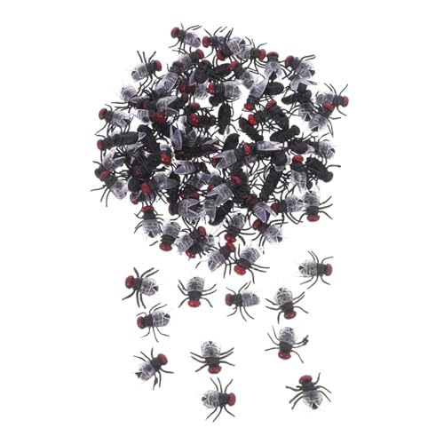 Kisangel 100 Stück Halloween Fake Fliegen Realistische Insekten für Streiche und Gruseldekoration für Halloween und Aprilscherz Kisangel 100 Stück Halloween Fake Fliegen Realistische Insekten für Streiche und Gruseldekoration für Halloween und Aprilscherz von Kisangel