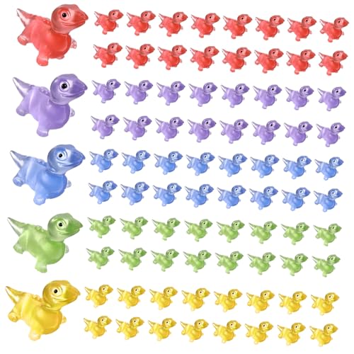 Kisangel 100 Stück Im Dunkeln Leuchtendes Eidechsenspielzeug Mini-tierfiguren Zum Verstecken Mini-schildkröte Miniatur-tierfiguren Mini-Drachen Kleine Tierfiguren Leuchtende Figuren Harz von Kisangel