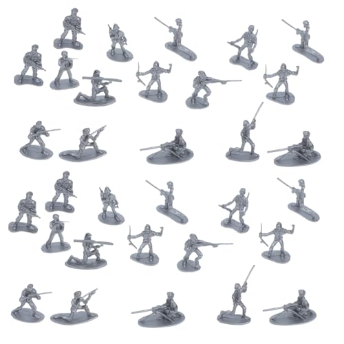 Kisangel 100 Stück Militärmodell Winzige Soldatenmodelle Kinderbedarf Kleines Soldatenhandwerk Realistische Soldatenfigur Miniatur Soldatenmodelle Sandtischdekoration von Kisangel