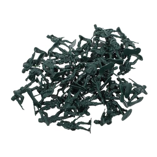 Kisangel 100 Stück Militärsandschalenspielzeug Zahlen Figur Sandkasten-Miniaturen Mini-People-Modelle Sandtisch Miniaturmenschen Sandtisch Menschen Modell Abs Green von Kisangel