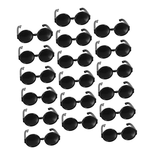 Kisangel 100 Stück Mini Puppen Sonnenbrillen Schwarz Doll Eyeglasses Puppenhaus Zubehör Kleine Brille Dekoration für Puppenkostüm DIY Kisangel 100 Stück Mini Puppen Sonnenbrillen Schwarz Doll Eyeglasses Puppenhaus Zubehör Kleine Brille Dekoration für Puppenkostüm DIY von Kisangel