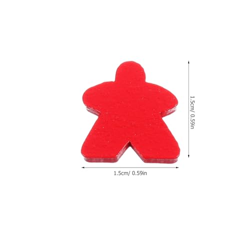 Kisangel 100 Stück Miniatur Menschen Holzspielmarken Kleine Figuren Holzschachfiguren Zählbrettspielfiguren Meeples Spielmarken Familienbrettzubehör Familienspielzubehör von Kisangel