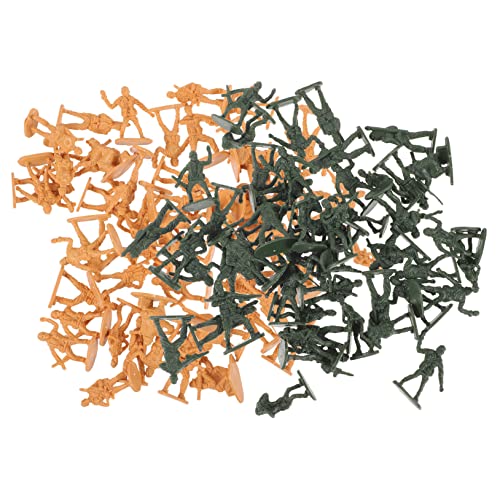 Kisangel 100 Stück Miniatur Soldaten Figuren Miniatur Figuren für Sandtisch dekor Detailreiche Mini Menschen für Basteln Dekoration und Rollenspiele Zufällige Designs in Grün von Kisangel