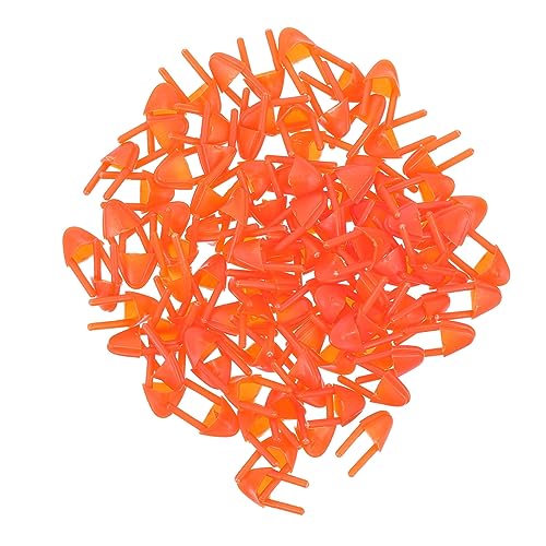 Kisangel 100 Stück Mund Zubehör Kunststoff Schnabel für Tier DIY Entenschnabel für Weihnachtsdekoration Bastelbedarf für Lebendige Ornamente von Kisangel