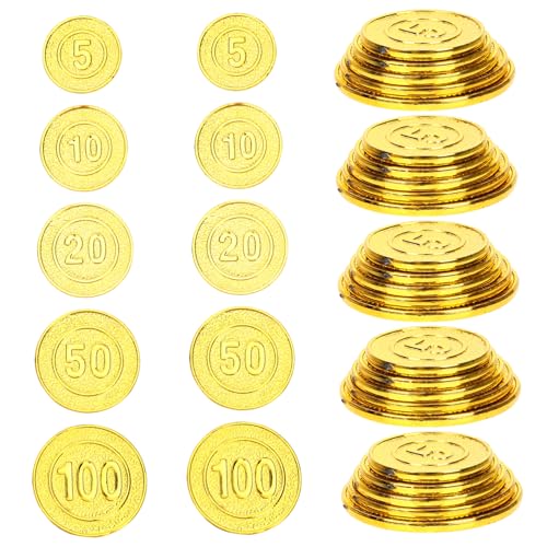 Kisangel 100 Stück Piratenmünzenspielzeug Gastgeschenke Zum Thema Piraten Piratenspielzeug Piratenfiguren Pirate Theme Party Supplies Schatzsuche Piraten-Schatz- Plastik Golden Kisangel 100 Stück Piratenmünzenspielzeug Gastgeschenke Zum Thema Piraten Piratenspielzeug Piratenfiguren Pirate Theme Party Supplies Schatzsuche Piraten-Schatz- Plastik Golden von Kisangel