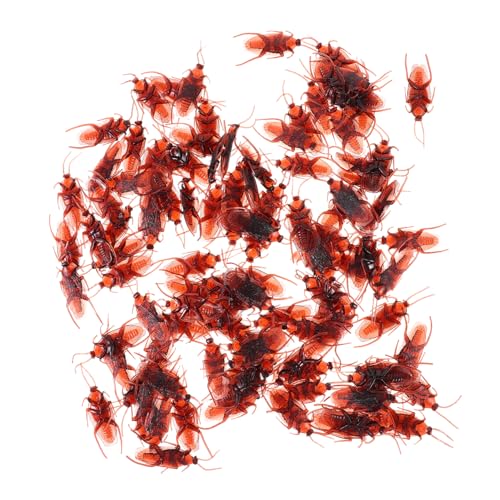 Kisangel 100 Stück Simuliertes Kakerlakenspielzeug Gefälscht Realistisch Streich Aprilscherz-Dekoration Zum Aprilscherz Halloween-Trick-Tools Partygeschenke PVC Kisangel 100 Stück Simuliertes Kakerlakenspielzeug Gefälscht Realistisch Streich Aprilscherz-Dekoration Zum Aprilscherz Halloween-Trick-Tools Partygeschenke PVC von Kisangel
