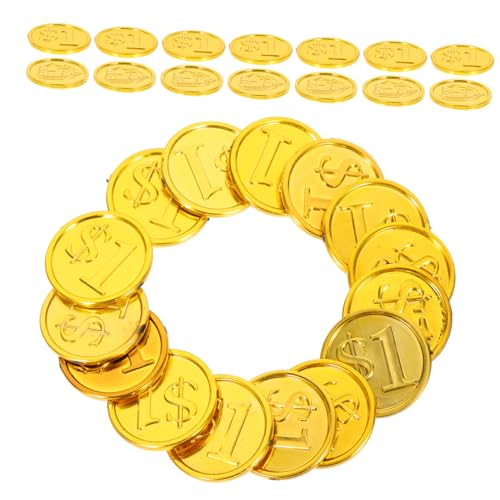 Kisangel 100 Stück Spiel-Schatz-Münze Piratenmünzenspielzeug Karneval Requisiten Gaming-Münzen Münzspielzeug aus Kunststoff Simulation Schatzmünze Schatzmünzenstütze Plastik Golden Kisangel 100 Stück Spiel-Schatz-Münze Piratenmünzenspielzeug Karneval Requisiten Gaming-Münzen Münzspielzeug aus Kunststoff Simulation Schatzmünze Schatzmünzenstütze Plastik Golden von Kisangel