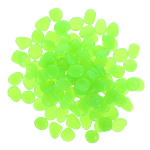Kisangel 100 Stück Teiliges Leuchtende Kieselsteine aus Resin Glühende Dekosteine für Aquarium Garten Wasseranlagen und Pflanzendekoration Glatte Oberfläche Grün für Walkways und Kisangel 100 Stück Teiliges Leuchtende Kieselsteine aus Resin Glühende Dekosteine für Aquarium Garten Wasseranlagen und Pflanzendekoration Glatte Oberfläche Grün für Walkways und von Kisangel
