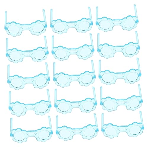 Kisangel 100 Stück Teiliges Miniatur Puppenbrillen Transparent Kristallrahmen Leichtes Modisches Zubehör für Prinzessin Puppen als Foto Requisite oder von Kisangel