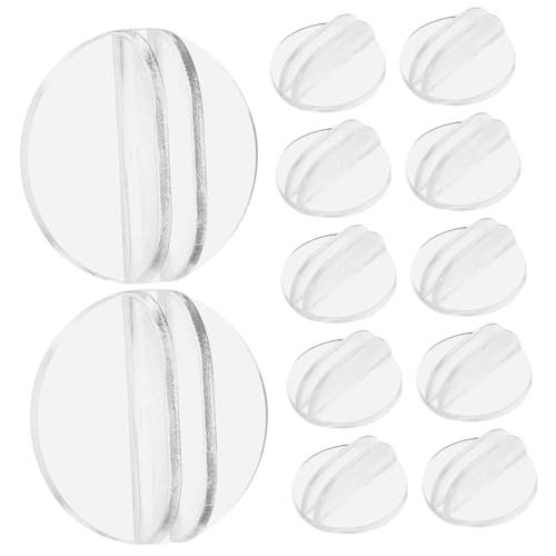 Kisangel 100 Stück Teiliges Transparente Kartenhalter aus Kunststoff und Resin Runde Stabile Spielkartenständer mit Vielseitig als Memo Foto und Namenskartenhalter für Büro und Spieleinsatz von Kisangel