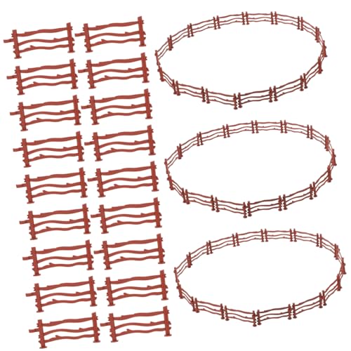 Kisangel 100 Stück Zaun Bauernhof Modell Zaun für Sandkasten Garten Dekoration DIY Bastelset für Kreatives mit Feinen Details und Anpassbarer von Kisangel