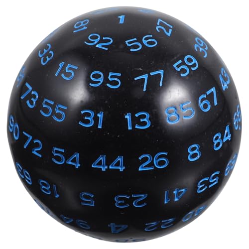 Kisangel 100 Würfel polyedrisch Spielwürfel mit Zahlen drinnen einseitig Zubehör für Brettspiele Partyspielwürfel Facettenreiche Würfel Brettspiele Würfel mehrseitige Würfel Acryl von Kisangel