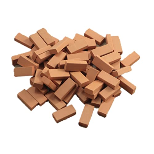 Kisangel 100Stücke Miniaturziegel Für Kreative Sandtisch Szenen Kleiner Ziegelstein Für Architektur Modelle Bauzubehör Für DIY Landschaften Und Mikro Umgebungen Kisangel 100Stücke Miniaturziegel Für Kreative Sandtisch Szenen Kleiner Ziegelstein Für Architektur Modelle Bauzubehör Für DIY Landschaften Und Mikro Umgebungen von Kisangel