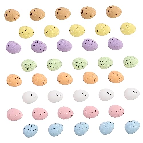 Kisangel 100Stücke Schaumstoff Ostereier Deko für Partys DIY Materialien Farbige Taubeneier als Osterschmuck für Unvergessliche Dekorationen von Kisangel