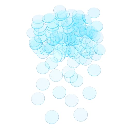Kisangel 100Stücke Transparente Bingo Zählchips Runde Plastikspielchips Für Brettspiele Für Zählen Sortieren Und Lernen Für Unterhaltung Und Matheunterricht von Kisangel