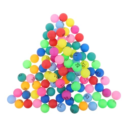 Kisangel 100pcs Multi-Color Bingo Prize-bälle Nummerierte Plastikkugeln Bingo-Accessoires Spielzeug Kleine Farbenfrohe Bälle Für Karneval Kisangel 100pcs Multi-Color Bingo Prize-bälle Nummerierte Plastikkugeln Bingo-Accessoires Spielzeug Kleine Farbenfrohe Bälle Für Karneval von Kisangel