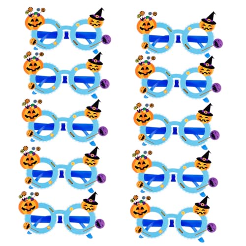 Kisangel 10Stücke Halloween Brillen Lustige Partybrillen Für Erwachsene Foto Requisiten Für Karneval Kostümpartys Und Halloween Feiern von Kisangel
