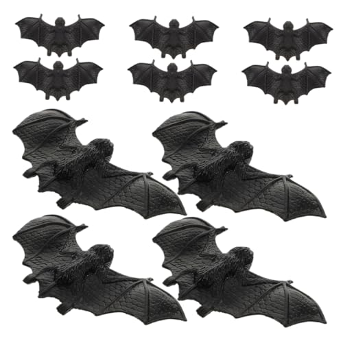 Kisangel 10Stücke Halloween Fledermäuse aus Weichem Realistische Deko für Gruselige Atmosphären bei Halloween und Aprilscherz für DIY Spukhäuser und Streiche Kisangel 10Stücke Halloween Fledermäuse aus Weichem Realistische Deko für Gruselige Atmosphären bei Halloween und Aprilscherz für DIY Spukhäuser und Streiche von Kisangel