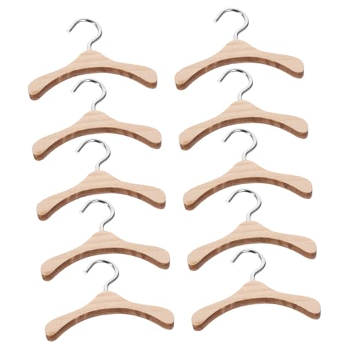 Kisangel 10Stücke Holz Kleiderbügel für Puppen Praktische Puppen Zubehör für Puppenkleidung Holz Bügel für Puppenhaus für Organisation Ihrer Puppen Kisangel 10Stücke Holz Kleiderbügel für Puppen Praktische Puppen Zubehör für Puppenkleidung Holz Bügel für Puppenhaus für Organisation Ihrer Puppen von Kisangel