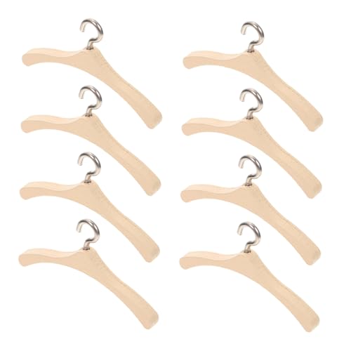 Kisangel 10Stücke Kleiderbügel aus Holz für Puppen Puppenzubehör für Puppen Langlebige und Robuste Mini Kleiderbügel für Ordentliches Puppen Wardrobe Kisangel 10Stücke Kleiderbügel aus Holz für Puppen Puppenzubehör für Puppen Langlebige und Robuste Mini Kleiderbügel für Ordentliches Puppen Wardrobe von Kisangel
