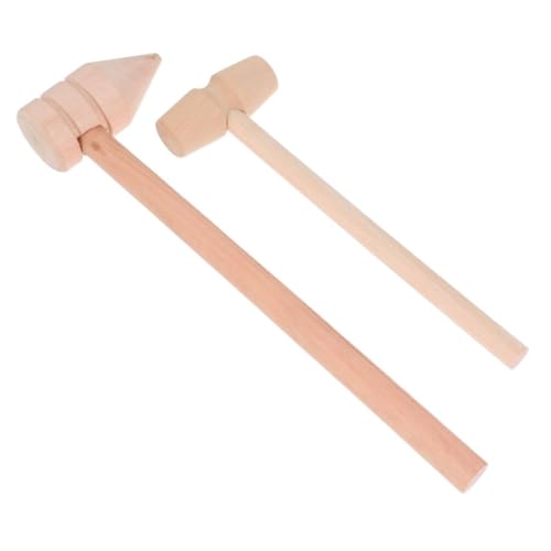Kisangel 10Stücke Mini Holzhammer Für Teiliges Aus Hochwertigem Holz Hand Augen Koordination Und Geschicklichkeit Für Kreative Spiele Und Bastelprojekte von Kisangel
