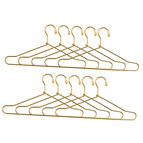 Kisangel 10Stücke Puppenkleiderbügel aus Metall Kleine Kleiderbügel für Puppenbekleidung zur Aufbewahrung und Präsentation von Puppenkleidung Goldfarben Kisangel 10Stücke Puppenkleiderbügel aus Metall Kleine Kleiderbügel für Puppenbekleidung zur Aufbewahrung und Präsentation von Puppenkleidung Goldfarben von Kisangel