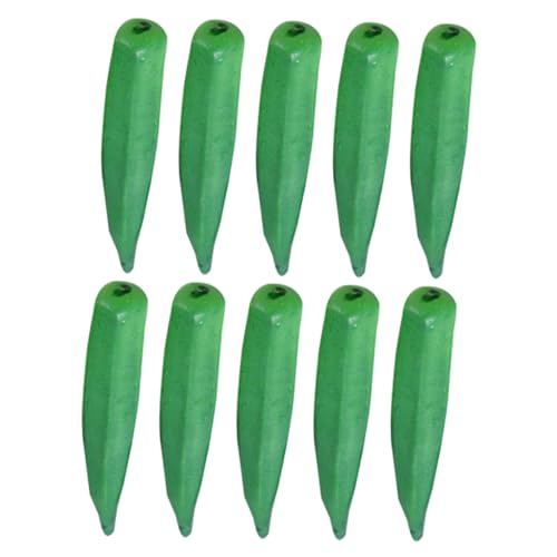 Kisangel 10Stücke Realistisches Künstliches Gemüsemodell Gefälschte Okra Für Foto Requisiten Innendekoration Und Kreative Deko Hochwertiges Künstliches Gemüse Für Garten Kisangel 10Stücke Realistisches Künstliches Gemüsemodell Gefälschte Okra Für Foto Requisiten Innendekoration Und Kreative Deko Hochwertiges Künstliches Gemüse Für Garten von Kisangel