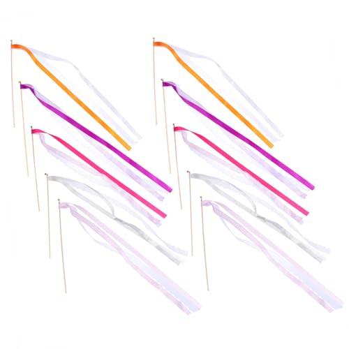 Kisangel 10Stücke Stylischer Fairy Stick Zauberhafte Hexenstab Requisiten Für Halloween Cosplay Und Party Dekoration Sicher Und Attraktiv Mit Glocken von Kisangel