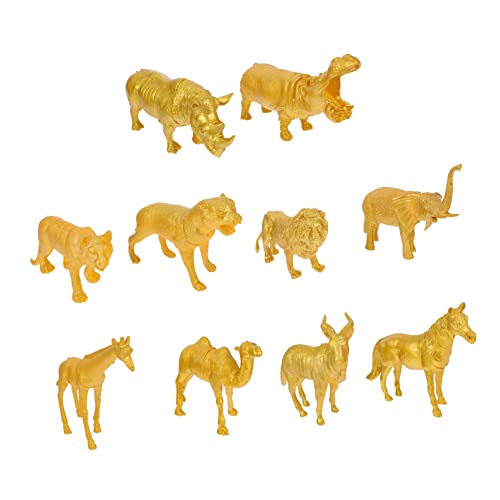 Kisangel 10Stücke Teiliges Realistische Tiermodelle aus Goldene Tierfiguren für Kreativität und Tierkenntnis Dekoration und Spielspaß Kisangel 10Stücke Teiliges Realistische Tiermodelle aus Goldene Tierfiguren für Kreativität und Tierkenntnis Dekoration und Spielspaß von Kisangel
