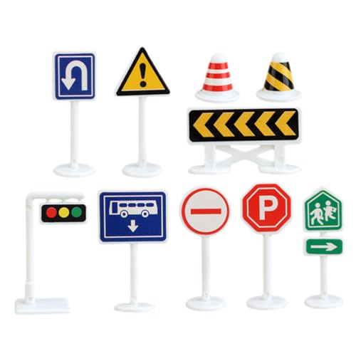 Kisangel 10Stücke Verkehrsschilder Straßenschild Für Sicher Und Langlebig Für Verkehrserziehung Und Kreative Spielumgebungen Kisangel 10Stücke Verkehrsschilder Straßenschild Für Sicher Und Langlebig Für Verkehrserziehung Und Kreative Spielumgebungen von Kisangel