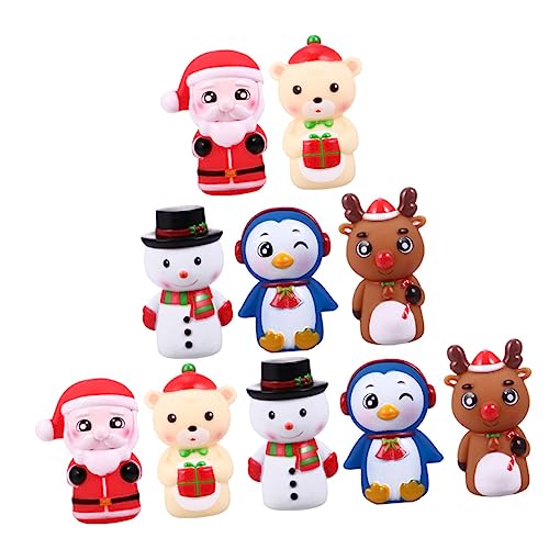 Kisangel 10Stücke Weihnachtsfingerpuppen Für Handpuppen Aus Flexiblem Interaktives Für Geschichtenerzählen Und Kreative Spielzeiten Für Kindergarten Und Vorschule von Kisangel