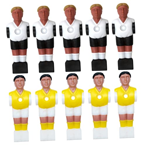 Kisangel Fußball-tischplatten-Set Ersatz-tischfußballspieler 10 Stück Harzmaterial Athletenpuppen Für Fußballmaschine von Kisangel
