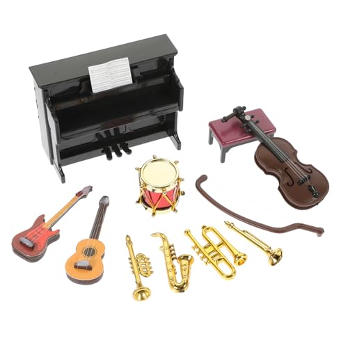Kisangel 11 Stück Puppenhaus-Musikinstrumentenmodell Puppenhaus-Miniaturen Puppenhaus-Ornament Puppenhaus für Kinderspielzeug Plastik Kisangel 11 Stück Puppenhaus-Musikinstrumentenmodell Puppenhaus-Miniaturen Puppenhaus-Ornament Puppenhaus für Kinderspielzeug Plastik von Kisangel