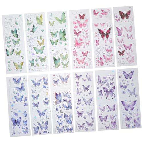 Kisangel 12 Blatt Schmetterlingsaufkleber Handkonto DIY Aufkleber Schmetterling DIY Aufkleber DIY Tagebuch Aufkleber Tagebuch-Aufkleber Hand Aufkleber Das Haustier Kisangel 12 Blatt Schmetterlingsaufkleber Handkonto DIY Aufkleber Schmetterling DIY Aufkleber DIY Tagebuch Aufkleber Tagebuch-Aufkleber Hand Aufkleber Das Haustier von Kisangel