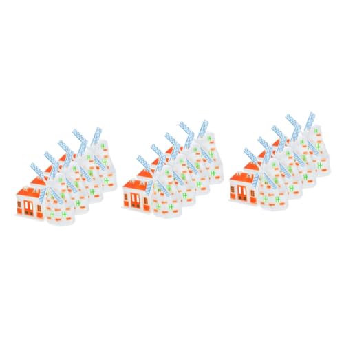 Kisangel Spielzeuge 12 STK Puppenhaus-Miniaturen Miniatur-Feenhaus Mini- Spielzeug Modelle Mini-Handwerk zu Hause Mini-Windmühlenhaus-Bastelarbeiten Modellieren Zubehör Plastik von Kisangel