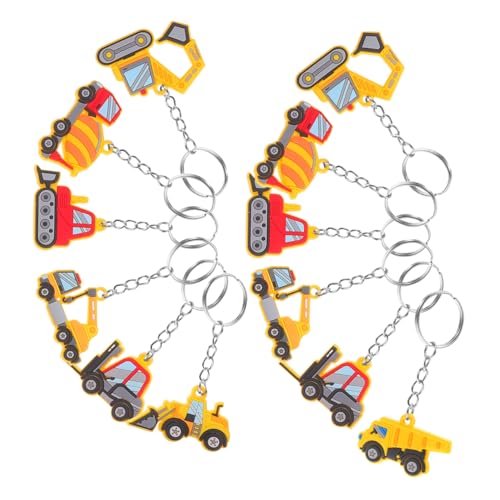 Kisangel 12 Stück Bau Themen Schlüsselanhänger PVC Anhänger für Kindergeburtstag Shower und Partys Bagger Bulldozer Zementlaster Kisangel 12 Stück Bau Themen Schlüsselanhänger PVC Anhänger für Kindergeburtstag Shower und Partys Bagger Bulldozer Zementlaster von Kisangel