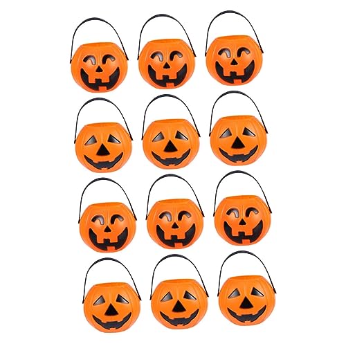 Kisangel 12 Stück Halloween Kürbis Eimer Robuste Tragbare Süßigkeitenbehälter Kürbisform für Partys für Halloween Dekoration und Spaß mit Familie und Freunden Zufällige Kisangel 12 Stück Halloween Kürbis Eimer Robuste Tragbare Süßigkeitenbehälter Kürbisform für Partys für Halloween Dekoration und Spaß mit Familie und Freunden Zufällige von Kisangel