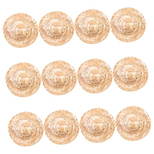Kisangel 12 Stück Handgewebte Mini Strohhüte für Bastelprojekte Kleine Handgemachte Strohhüte als Puppenhut Dekorative DIY Accessoires für Puppenhaus Fotorequisiten Kreative Kinderbastelei Kisangel 12 Stück Handgewebte Mini Strohhüte für Bastelprojekte Kleine Handgemachte Strohhüte als Puppenhut Dekorative DIY Accessoires für Puppenhaus Fotorequisiten Kreative Kinderbastelei von Kisangel